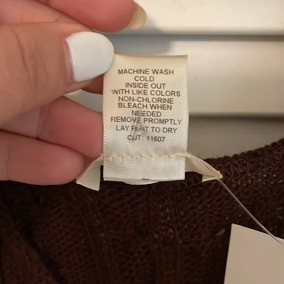 NWT Marty M. Brown Knit Tank Top - Picture 4 of 4